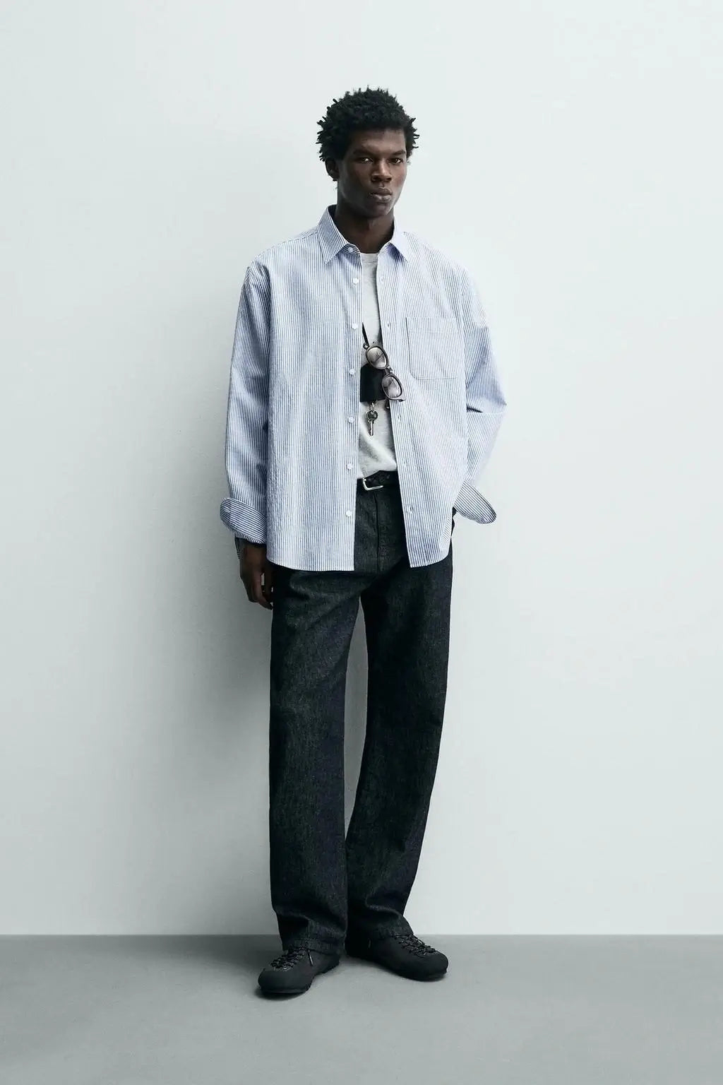 ZARA Striped Relaxed Fit Shirt – 99 Store