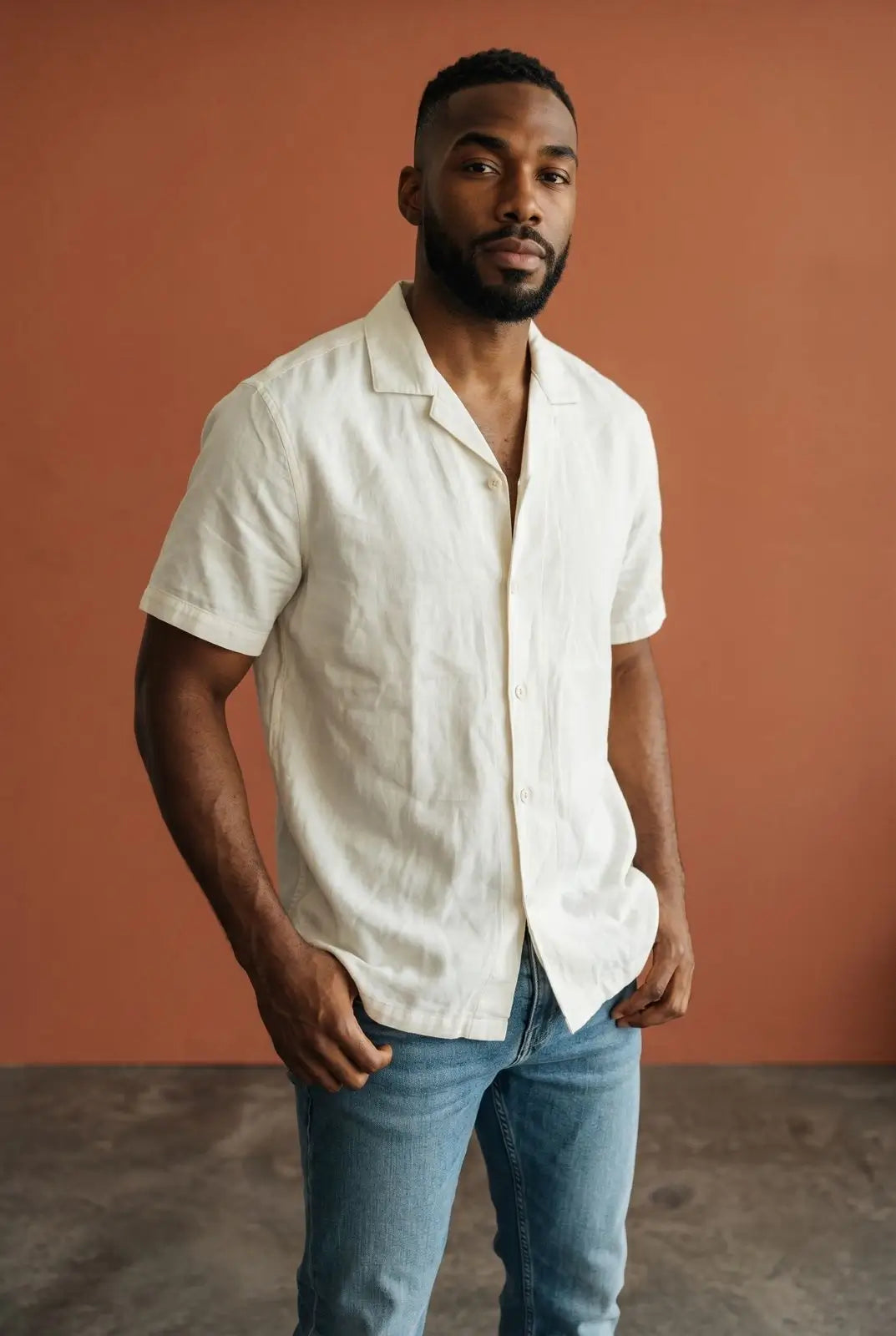 zara linen blend shirt – 99 Store