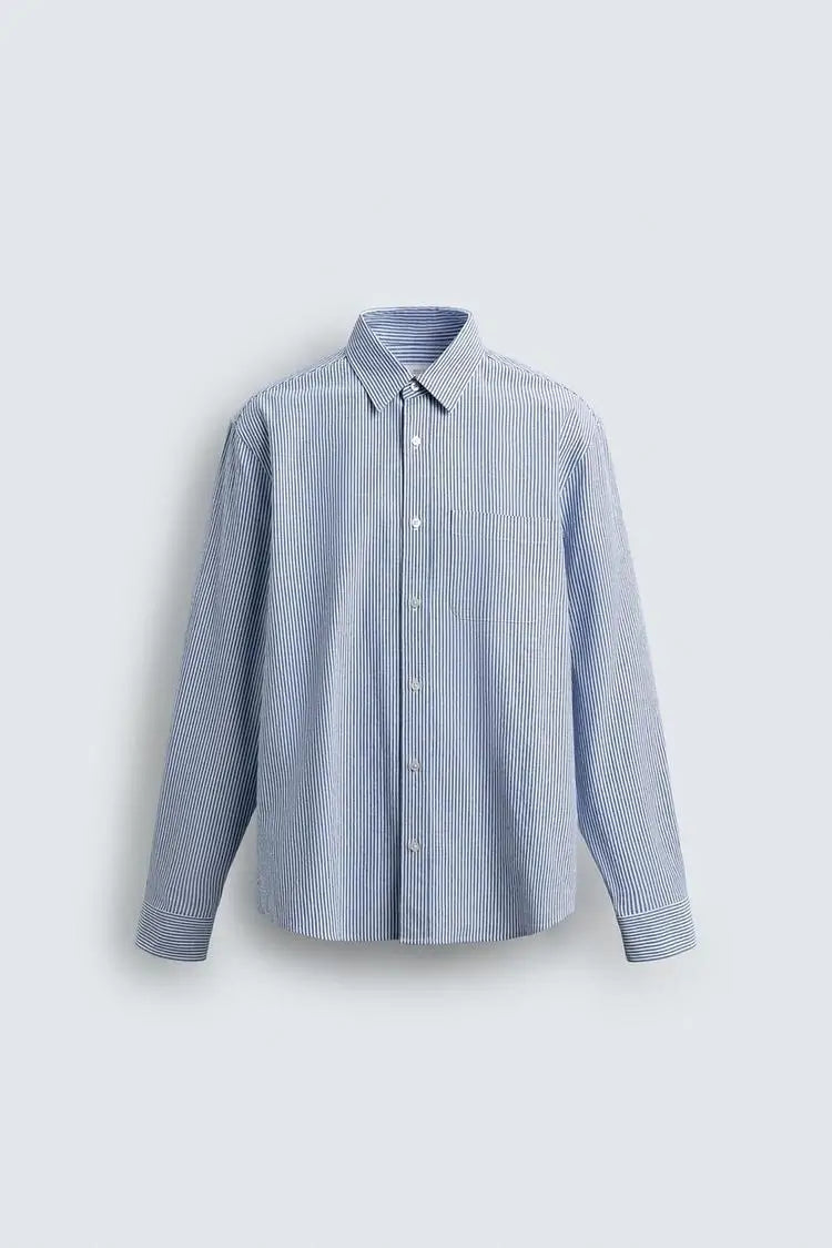 ZARA Striped Relaxed Fit Shirt