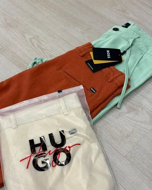 HUGO Men's Premium Cotton Shorts – Casual Summer Fit