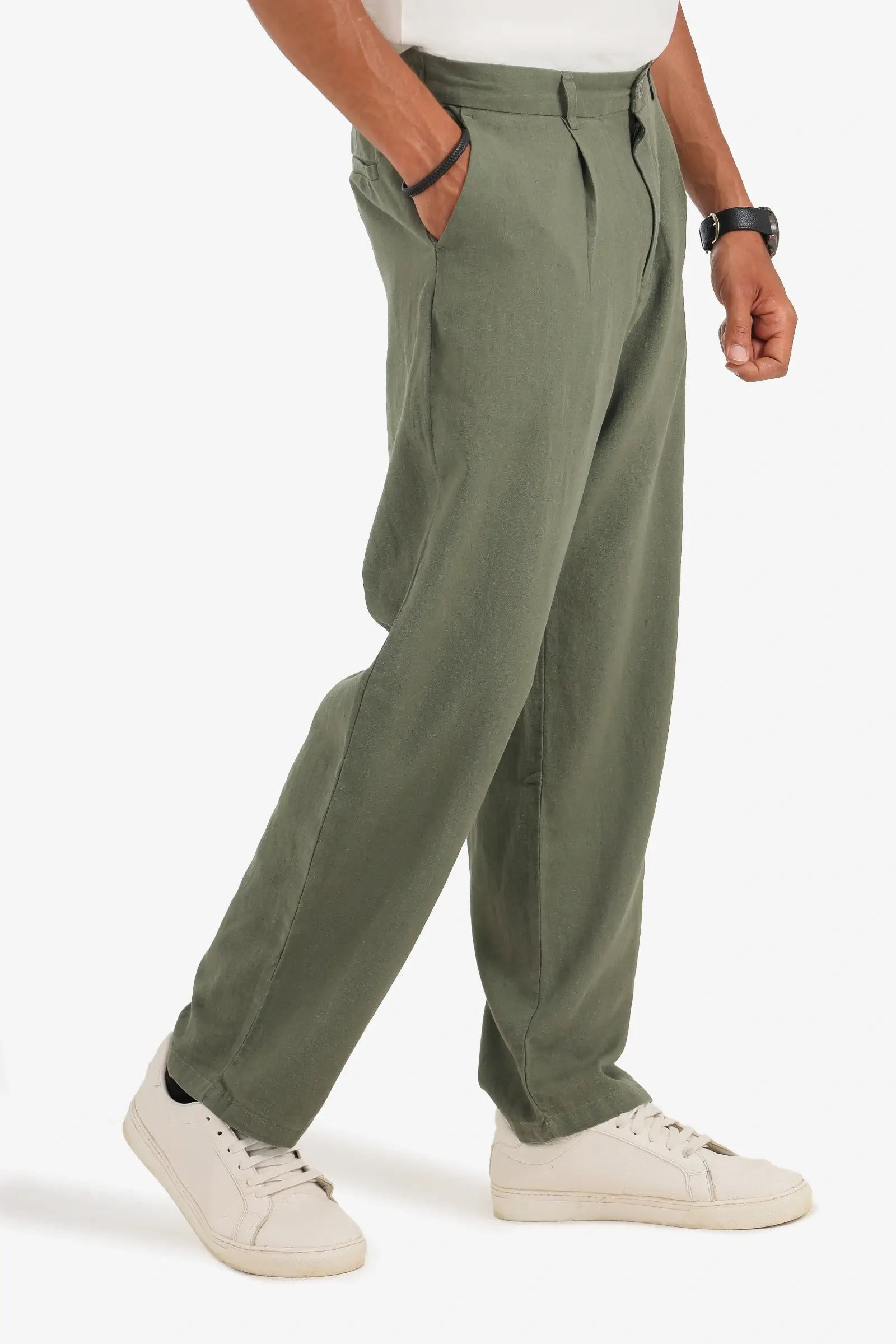 ZARA REGULAR LINEN PANT