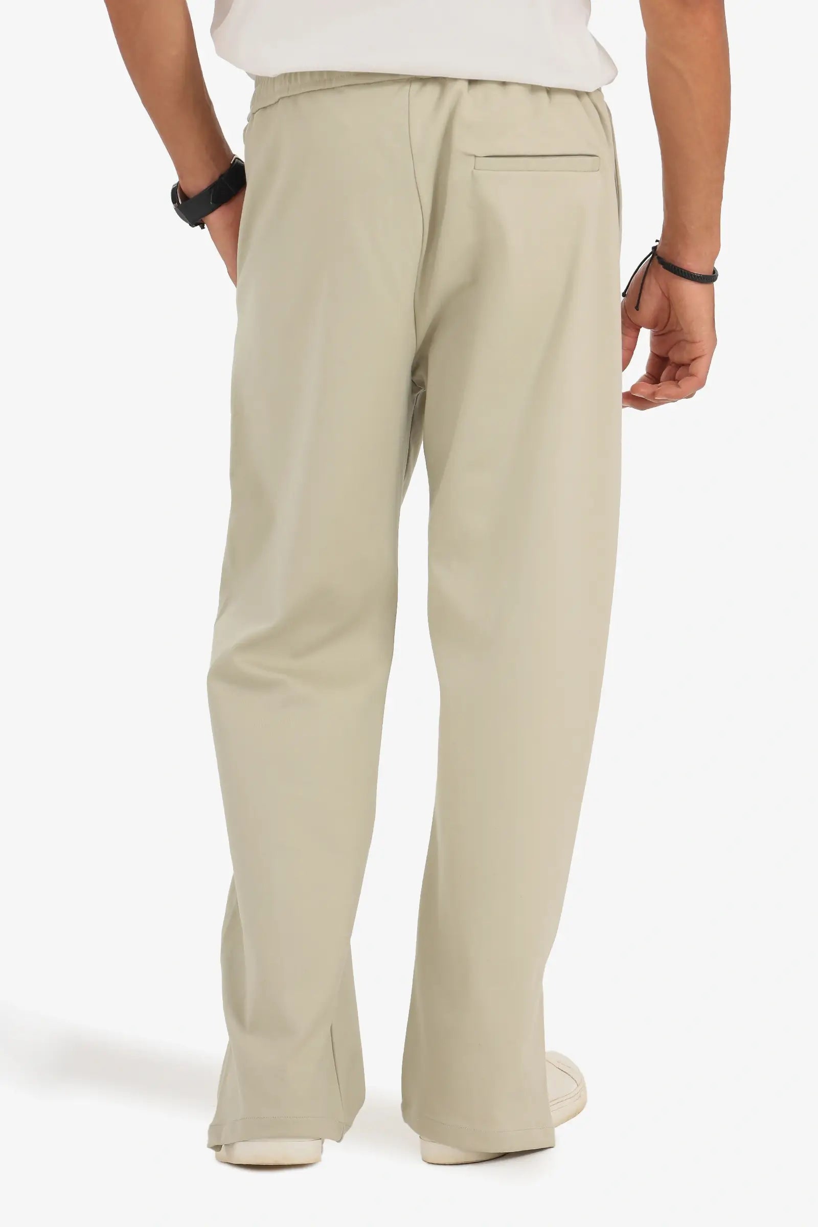 ZARA INTERLOCK ZIPPER PANTS