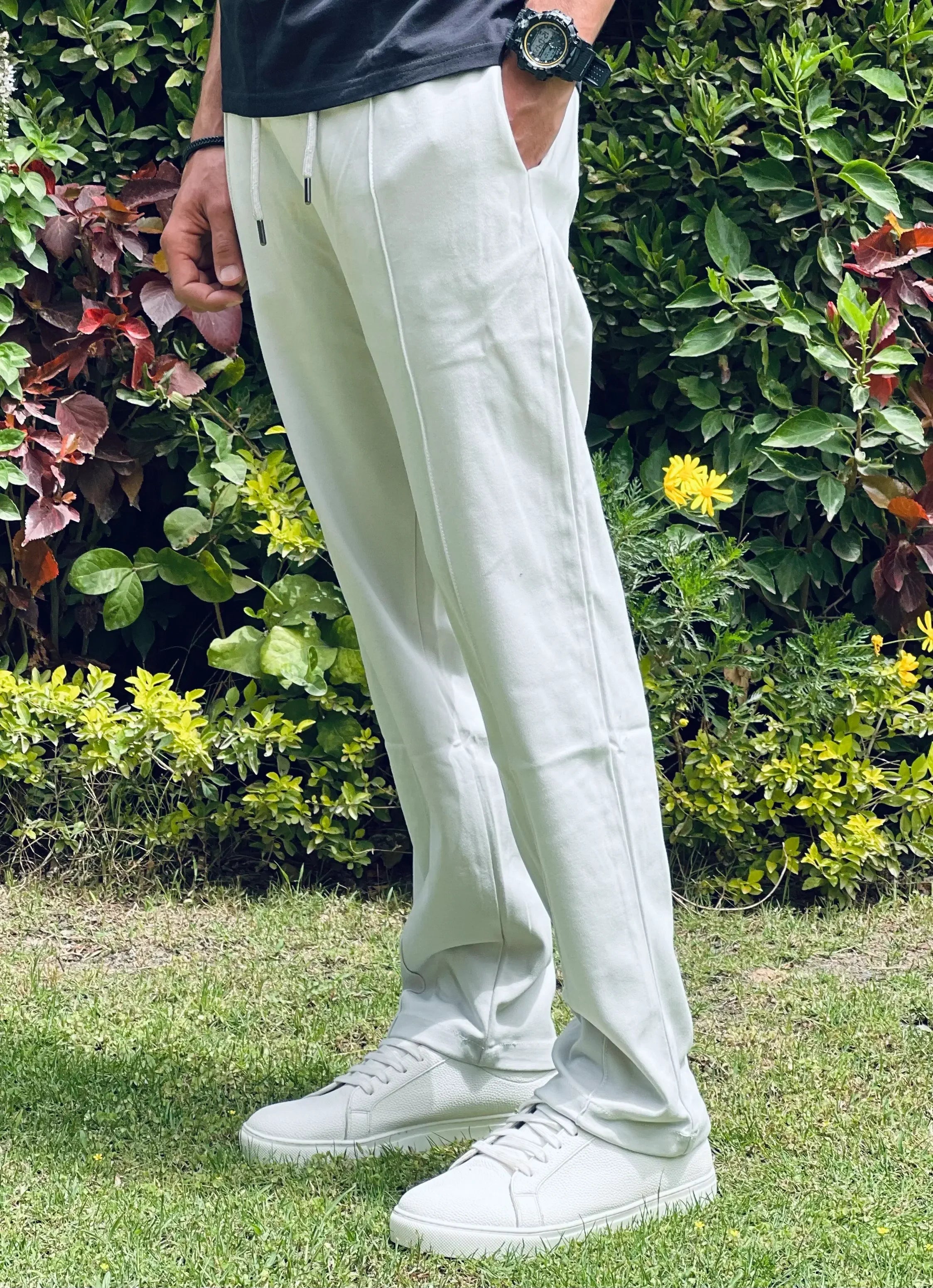 ZARA RELAXED INTERLOCK JOGGING PANTS