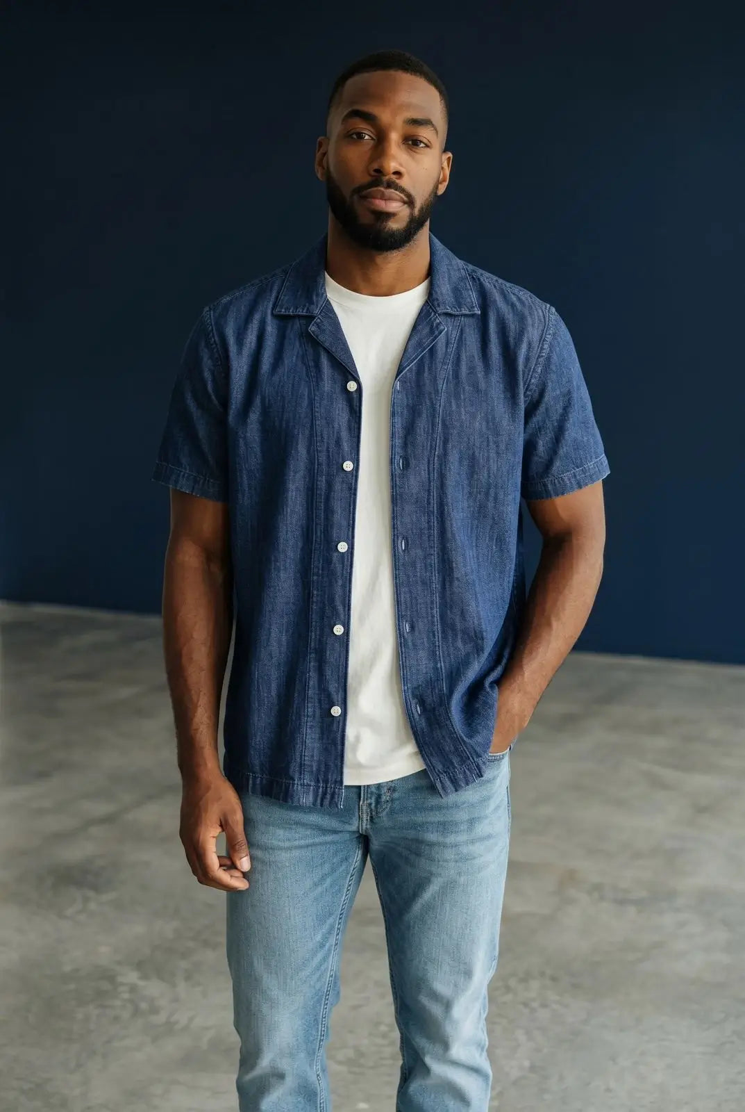 Zara Jeans-Linen Shirt